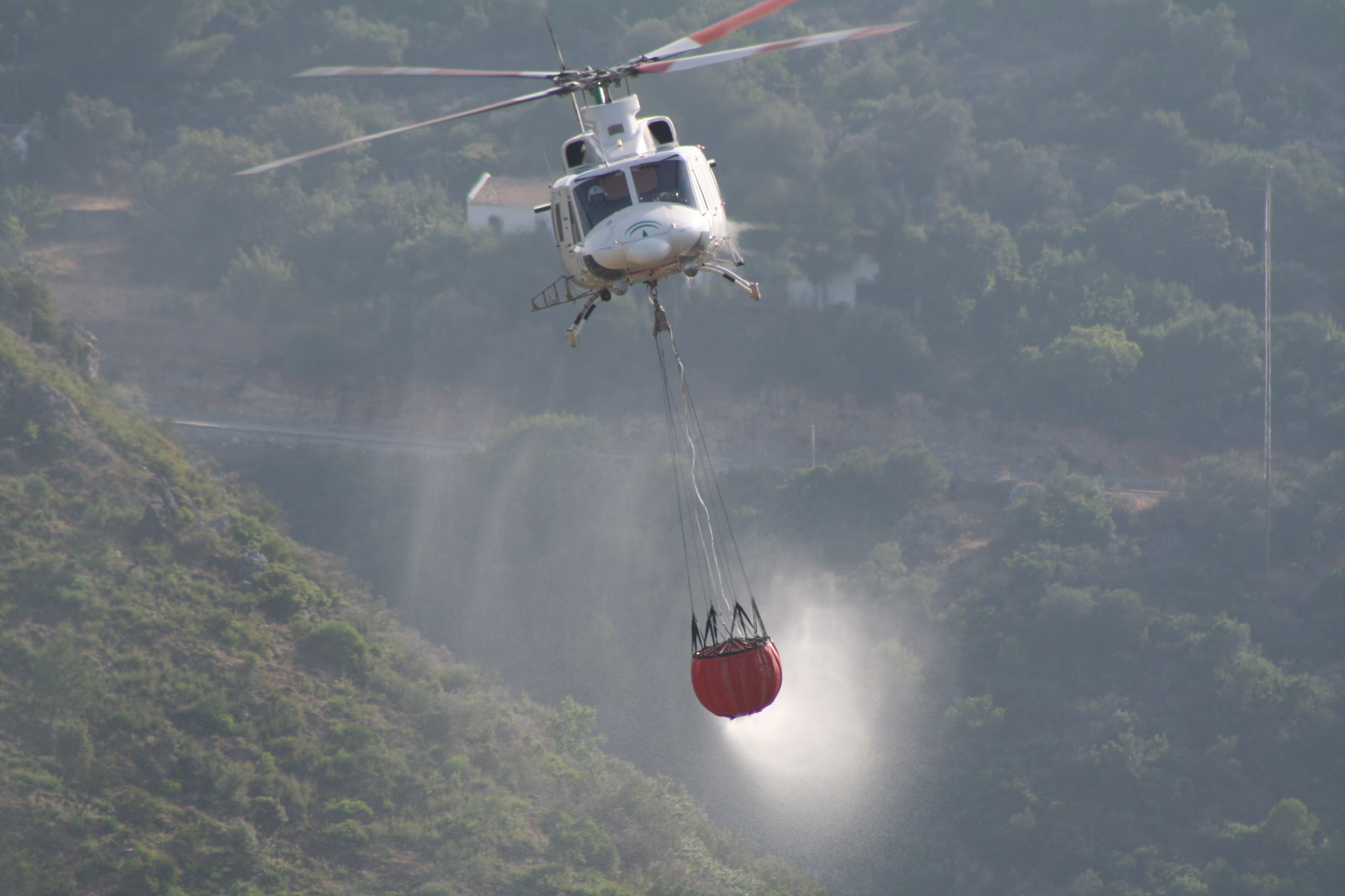 Bush fire Andalusia